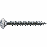 Stainless steel screw, full thread, raised countersunk head, T-STAR plus, 4CUT, stainless steel A2 - Stainless steel screw, full thread, raised countersunk head, T-STAR plus, 4CUT, stainless steel A2