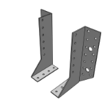 Combi joist hanger, 2-part SXJHK2P - Hot-dip galvanised sheet metal