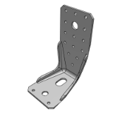 Angle bracket with slotted hole SXAKRL - Hot-dip galvanised sheet metal