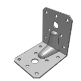 Angle bracket with rib reinforcement SXABR - Hot-dip galvanised sheet metal